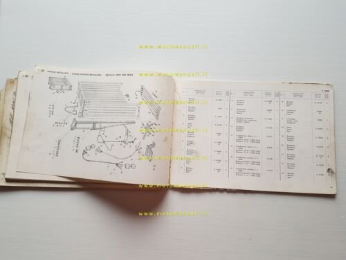 Piaggio Ape 400 Vespa Commercial 1974 catalogo ricambi originale parts …