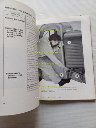 Piaggio Ape 450 - 400 - 350 1966 manuale uso …