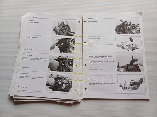 Piaggio Ape 50 - Poker AGGIORNAMENTO manuale officina italiano originale