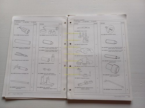 Piaggio Ape 50 - Poker AGGIORNAMENTO manuale officina italiano originale