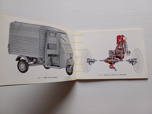 Piaggio APE 50 1969 manuale uso manutenzione motocarro originale 3 …
