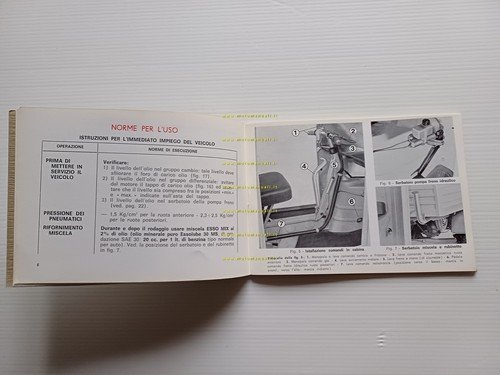 Piaggio APE 50 1969 manuale uso manutenzione motocarro originale 3 …
