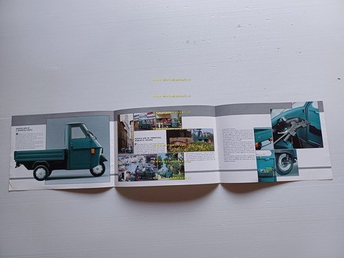 Piaggio APE 50 anni 90 depliant italiano originale