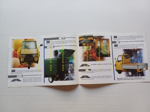 Piaggio Ape 50 MIX depliant originale ITALIANO motocarro brochure