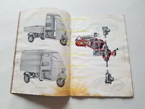 Piaggio Ape 50 Motocarro 1969 manuale officina originale workshop manual