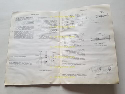 Piaggio Ape 50 Motocarro 1969 manuale officina originale workshop manual