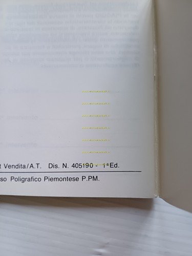 Piaggio Ape 50 TL6T 1989 manuale uso manutenzione libretto originale