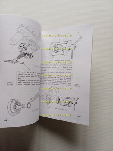 Piaggio Ape A 125 cambio bacchetta manuale officina RISTAMPA