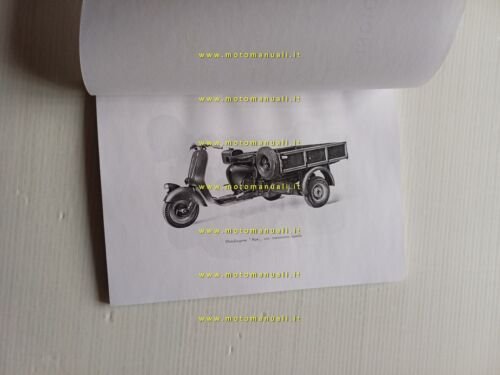 Piaggio Ape A 125 cambio bacchetta manuale officina RISTAMPA