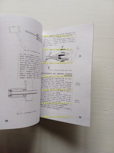 Piaggio Ape A 125 cambio bacchetta manuale officina RISTAMPA