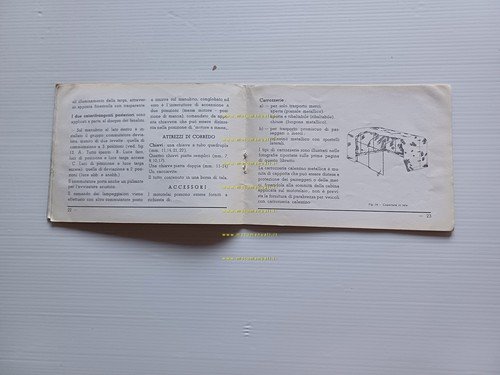 Piaggio Ape AC3 1960 manuale uso manutenzione libretto istruzioni originale