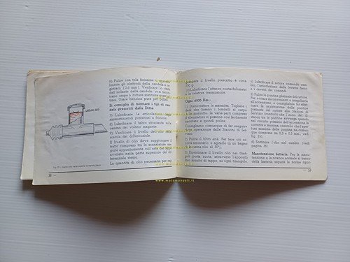 Piaggio Ape AC3 1960 manuale uso manutenzione libretto istruzioni originale