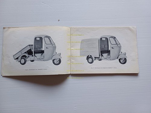 Piaggio Ape AC3 1960 manuale uso manutenzione libretto istruzioni originale