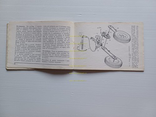 Piaggio Ape AC4 1962 manuale uso manutenzione libretto istruzioni originale