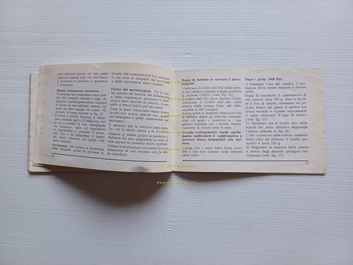 Piaggio Ape AC4 1962 manuale uso manutenzione libretto istruzioni originale