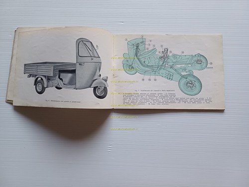 Piaggio Ape AC4 1962 manuale uso manutenzione libretto istruzioni originale
