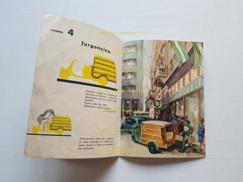 Piaggio Ape B 150 depliant originale italiano