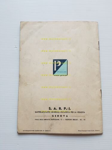 Piaggio Ape B 150 depliant originale italiano