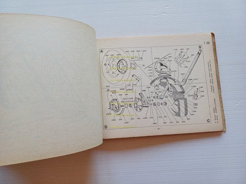 Piaggio Ape C AC2 1959 catalogo ricambi originale