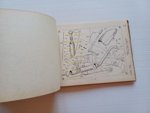 Piaggio Ape C AC2 1959 catalogo ricambi originale