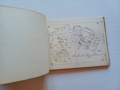 Piaggio Ape C AC2 1959 catalogo ricambi originale