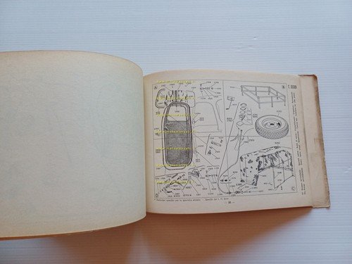 Piaggio Ape C AC2 1959 catalogo ricambi originale