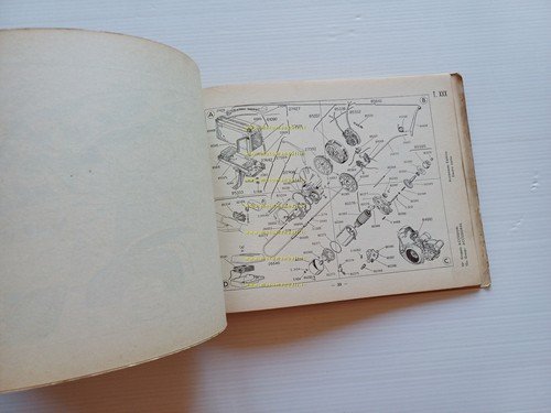 Piaggio Ape C AC2 1959 catalogo ricambi originale