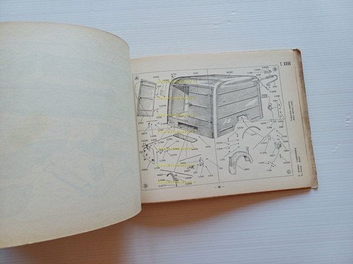 Piaggio Ape C AC2 1959 catalogo ricambi originale