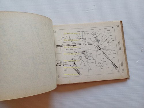 Piaggio Ape C AC2 1959 catalogo ricambi originale