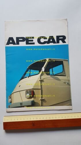 Piaggio APE CAR 1972 depliant originale italiano