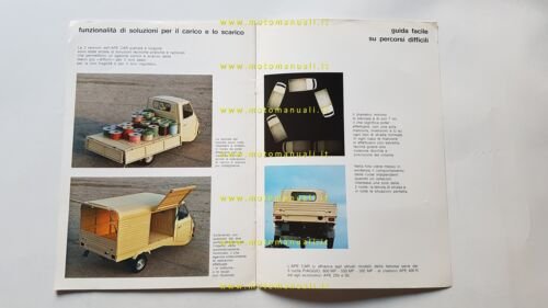 Piaggio APE CAR 1972 depliant originale italiano