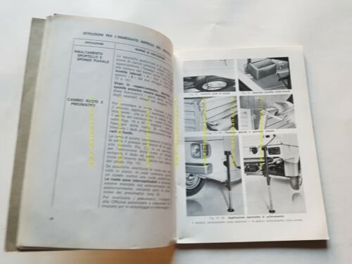 Piaggio APE CAR 1972 manuale uso manutenzione motocarro originale 3 …