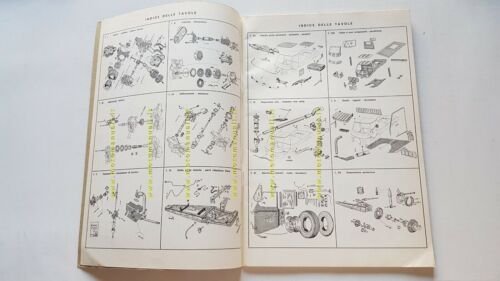 Piaggio Ape Car motocarro 1972 catalogo ricambi originale spare parts …