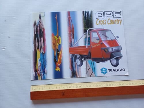 Piaggio Ape Cross Country 50 depliant originale ITALIANO motocarro