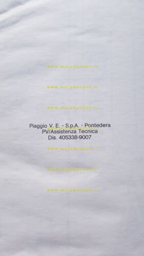 Piaggio Ape Elettrico 1990 manuale officina + catalogo ricambi originale