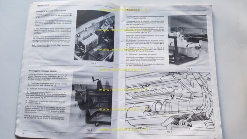 Piaggio Ape Elettrico 1990 manuale officina + catalogo ricambi originale