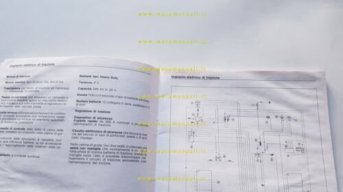 Piaggio Ape Elettrico 1990 manuale officina + catalogo ricambi originale