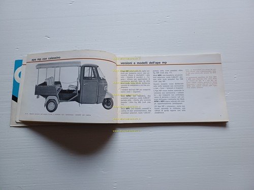 Piaggio Ape MP 1977 manuale uso manutenzione libretto istruzioni originale