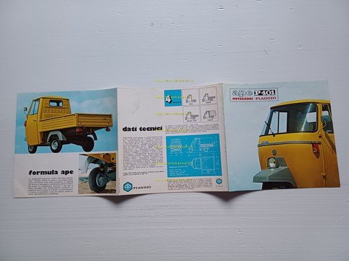 Piaggio APE P 401 1978 depliant originale italiano