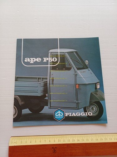 Piaggio Ape P 50 1984 depliant originale italiano