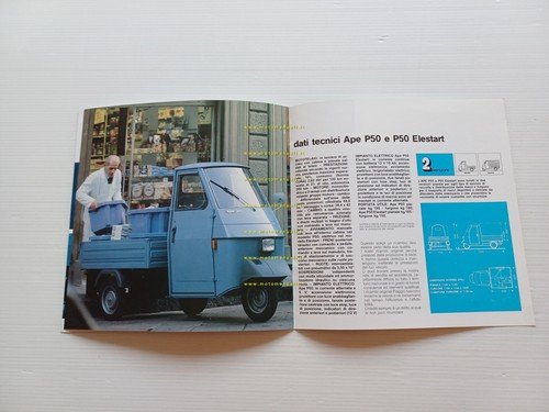 Piaggio Ape P 50 1984 depliant originale italiano