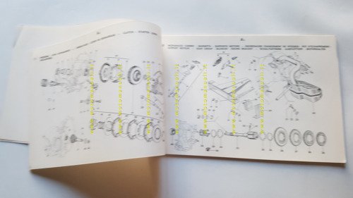 Piaggio Ape P 50 1984 tavole illustrate catalogo ricambi originale