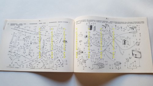 Piaggio Ape P 50 1984 tavole illustrate catalogo ricambi originale