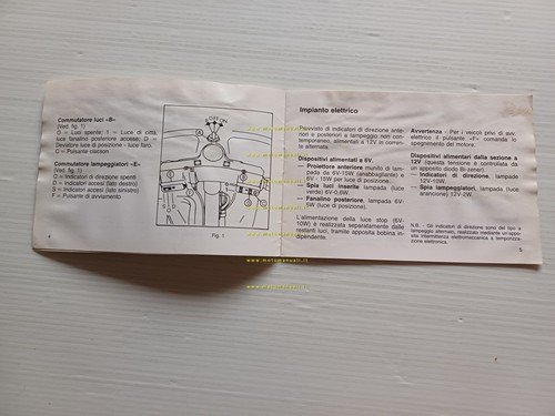 Piaggio APE P 50 Elestart AGGIORNAMENTO manuale uso manutenzione originale