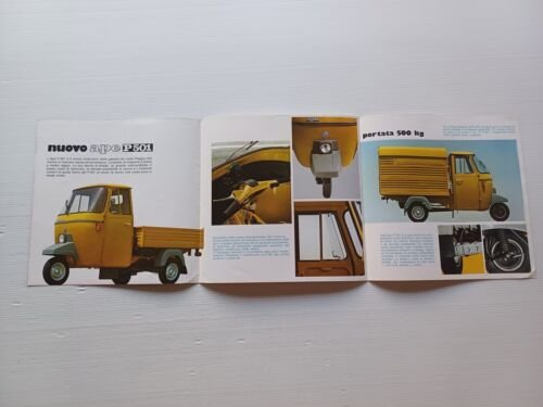 Piaggio Ape P 501 1978 depliant italiano originale