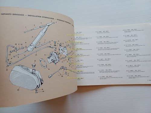 Piaggio APE P 601- P 601v- P 501- P 400v …