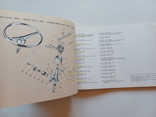Piaggio APE P 601- P 601v- P 501- P 400v …