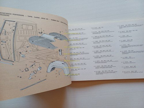Piaggio APE P 601- P 601v- P 501- P 400v …
