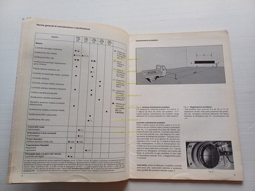 Piaggio APE TM DIESEL 1987 motocarro VARIANTI manuale officina Apecar …