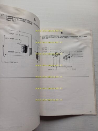 Piaggio Ape TM P 50 TL4T 1986 catalogo ricambi originale